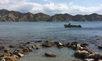 Playa Rosita, lugar donde sucedieron los hechos.
