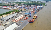 Panorámica del Puerto de Barranquilla.