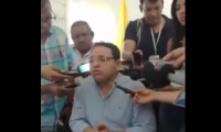 Rafael Martínez, en la conferencia de prensa sobre el operador Proactiva.