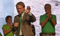 Antanas Mockus durante el cierre de su campaña presidencial en 2010.