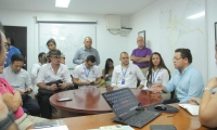 El alcalde Rafael Martínez presidió la sesión de trabajo en la sala de monitoreo por la temporada de Semana Santa