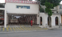 Fachada del Cuerpo de Bomberos de Santa Marta.