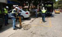Procedimiento de recuperación de espacio público en El Rodadero.