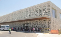 Entrada principal del aeropuerto de Santa Marta.