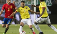 Falcao García en una acción de partido.