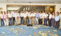 Los gobernadores de la región Caribe luego del Ocadtón con el presidente Juan Manuel Santos.