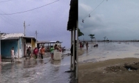 El mar se metió en Pueblo Viejo, Tasajera y Ciénaga. 