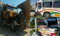 Así quedaron los automotores involucrados en el accidente de tránsito en la Cordialidad.