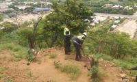 Operativos de recuperación de 400 metros del cerro de ‘La Llorona’ en el sector de la Troncal de Caribe. 