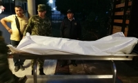 El cadáver de uno de los presuntos guerrilleros del ELN dados de baja en el Cesar. F