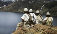 Los arhuacos, una de las cuatro etnias de la Sierra Nevada de Santa Marta.