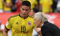 James Rodríguez y José Pékerman