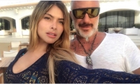 La modelo antioqueña María Alejandra Londoño con Gianluca Vacchi.