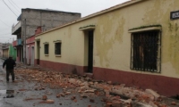 Daños a viviendas causó en Guatemala el sismo con epicentro en México.