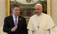 Juan Manuel Santos y Papa Francisco