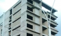 Panorámica de la inconclusa obra de la ESAP en la capital del Magdalena.