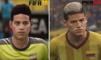 James Rodríguez en FIFA18 y PES 2018