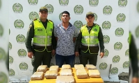 Guillermo Elías Orrego, detenido con marihuana en la terminal de Santa Marta.