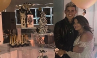 Pilar Rubio en compañia de hijo James Rodríguez. 