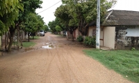 Aspecto de la calle larga del municipio de Pijiño del Carmen.