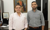 Alcalde Martínez y nuevo secretario de Seguridad, David Calderón.