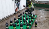 Parte de la mercancía incautada por la Policía.