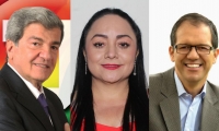 Los excongresistas Jorge Géchem, Argenis Velásquez y Humphrey Roa.