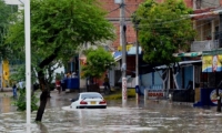 Así se queda la zona cada vez que llueve en Santa Marta.