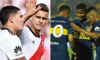 Colombianos de River Plate y Boca Juniors.