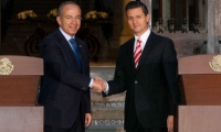 El expresidente de México, Felipe Calderón y el actual mandatario, Enrique Peña Nieto.