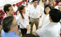 La gobernadora Rosa Cotes participó en la jornada.
