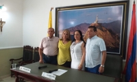 Aarón, Marín, Pertuz y Orozco, representan la nueva Mesa Directiva de la Asamblea Departamental del Magdalena. 
