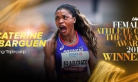 Caterine Ibargüen ganó el premio a la mejor atleta del mundo del 2018. 