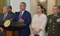 El presidente Iván Duque recibió a la empresaria Melissa Martínez en la Casa de Nariño.