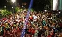 9 mil menores asistieron al show que se dio en la Plaza de la Catedral y en Galicia.