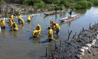 Caño 'La Isla', el cual se conecta con la Ciénaga Grande de Santa Marta