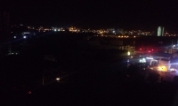 Panorámica de la noche sin luz en Santa Marta.