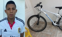 Jhonatan Pérez se robó la bicicleta en el barrio Mamatoco.