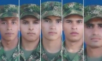 Las víctimas mortales fueron identificadas como Jhónathan Pérez Burbano, Laurentino Peña Peña, Jeisson Peña Rico, Gabriel Pérez Caro y Egdy Pérez.