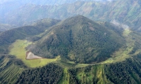 Cerro del Volcán, donde ocurrió el sismo.