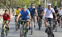 El alcalde Rafael Martínez también participó.