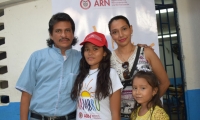 Los padres de Eliza, una de las beneficiarias siempre la han apoyado.
