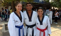 Taekwondistas que representarán a Ciénaga, en torneo previo al mundial de fútbol Rusia 2018.