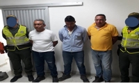 Los capturados fueron identificados como Oscar David Ochoa Vargas, Emel Enrique Romero Sánchez y José de Jesús Lubo Castiblanco.