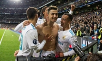  Cristiano Ronaldo celebra el penal de la clasificación. 