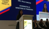 Viceministra de Transporte en la edición 29 del Congreso Nacional de Transporte y Turismo.