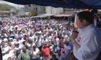 Germán Vargas Lleras durante su intervención en Tumaco.