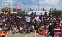 El encuentro, que inició desde las primeras horas de la mañana, estuvo presidido por estudiantes de los programas Tecnología en Educación Física, Recreación y Deporte, Técnico Laboral en Auxiliar en Salud Oral y Derecho.