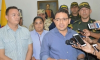 Alcalde Rafael Martínez durante declaraciones.