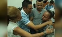 Luz Divina Cabarcas, madre de Gabriela Andrea, joven violada y asesinada en Barranquilla.